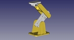 Modelo 3d de Pequeño robot de brazo para impresoras 3d