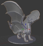  Trumpet dragon  3d model for 3d printers