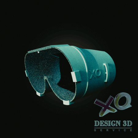 Modelo 3d de Coronavirus gafas (covid-19 para impresoras 3d