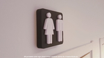  Toilet signs (dual-colour modular parts)   3d model for 3d printers