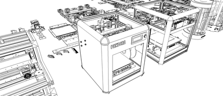  Diy 3d printer pandora dxs - 3d design  3d model for 3d printers