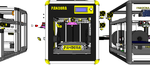  Diy 3d printer pandora dxs - 3d design  3d model for 3d printers