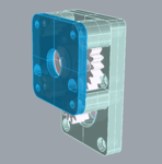 Modelo 3d de Orientado addon (inspirado en meduzas 'bolt-on' orientado alimentador. para impresoras 3d