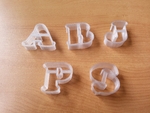  Cookie cutter - letters  3d model for 3d printers