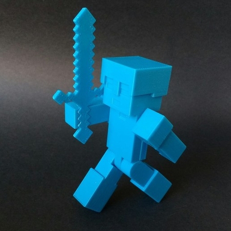  Minecraft steve-alex armor  3d model for 3d printers