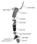  Count dooku's lightsaber  3d model for 3d printers