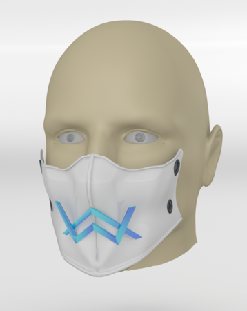 Alan Walker coronavirus máscara de protección (COVID-19) MOD 2 #3DvsCOVID19