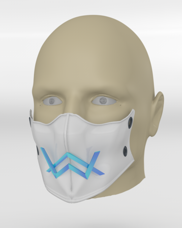  Alan walker coronavirus protection mask (covid-19) mod 2 #3dvscovid19  3d model for 3d printers