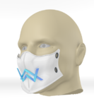  Alan walker coronavirus protection mask (covid-19) mod 2 #3dvscovid19  3d model for 3d printers