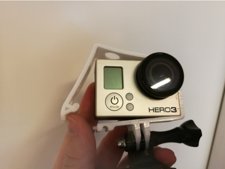  Quick release gopro hero frame  3d model for 3d printers