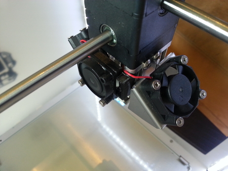 Ultimaker 2 extruder fan mod