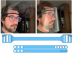 Modelo 3d de Visera gafas de máscara para impresoras 3d