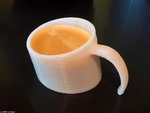  Sunken coffee mug  3d model for 3d printers