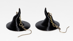  Witch hat earings  3d model for 3d printers