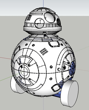  Bb-8 : motorized and remote controlled  3d model for 3d printers