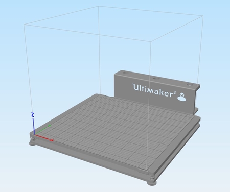 Modelo 3d de Ultimaker2 plantilla para simplify3d para impresoras 3d