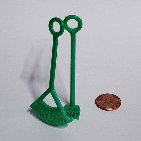  Beard hoe and rake  3d model for 3d printers