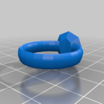  Diamond ring  3d model for 3d printers