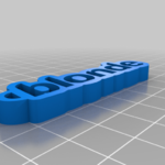  Blonde keychain  3d model for 3d printers