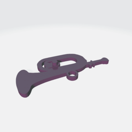 Modelo 3d de Cornetas, corneta de instrumento para impresoras 3d
