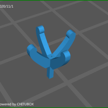 Modelo 3d de Chtaton de 4 uñas para impresoras 3d