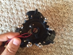  Magnetic effector with 3 fans and led light ring for kossel plus  3d model for 3d printers