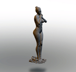  Simple woman  3d model for 3d printers