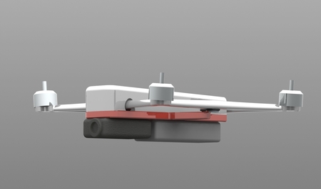 Modelo 3d de Drone carrera w4 drw4 para impresoras 3d