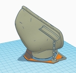 Modelo 3d de Máscara de covid19 con pilares para impresoras 3d