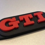  Gti key ring  3d model for 3d printers