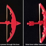  Bow and arrow - shoot an arrow / valentines day heart arrow up to 5 metres!  3d model for 3d printers