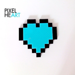 Pixel heart  3d model for 3d printers