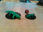  Crocodiles for your tabletop game!  3d model for 3d printers