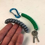  Snake keychain  3d model for 3d printers