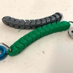 Modelo 3d de Llavero serpiente para impresoras 3d