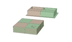 Modelo 3d de Doble extrusión de pruebas de calibración para impresoras 3d