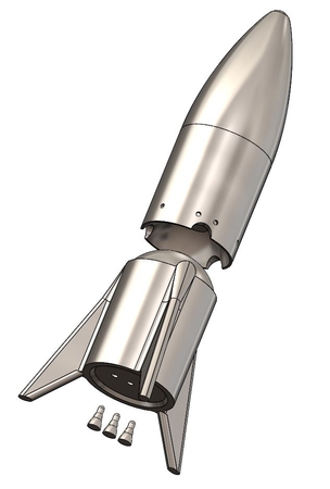 Modelo 3d de Spacex starhopper para impresoras 3d