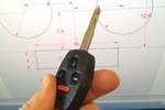  Honda key housing  3d model for 3d printers