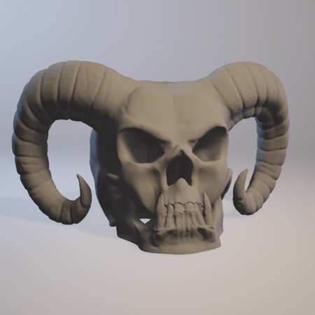 Modelo 3d de Diablo crÁneo para impresoras 3d