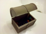  Hinged treasure chest with latch  3d model for 3d printers