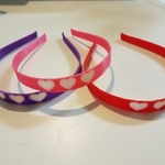  Hearts headband  3d model for 3d printers