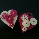  Valentine gears pin/pendant  3d model for 3d printers