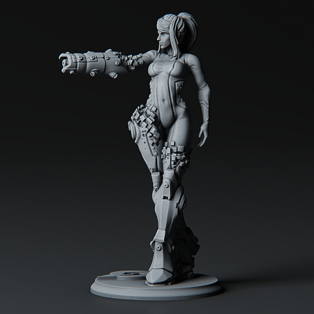 Modelo 3d de Samus aran de metroid para impresoras 3d