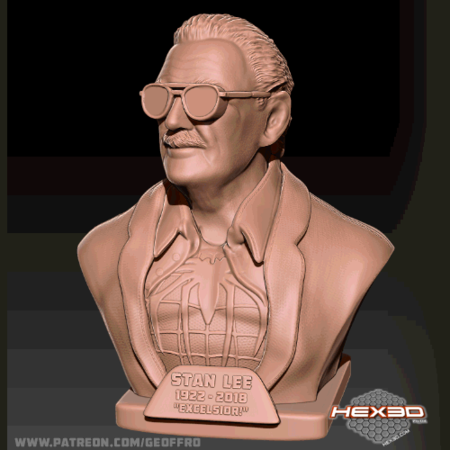 Modelo 3d de Stan lee memorial para impresoras 3d