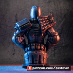   judge dredd bust (fan art)   3d model for 3d printers