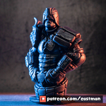   judge dredd bust (fan art)   3d model for 3d printers