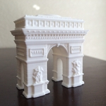   arc de triomphe - france   3d model for 3d printers