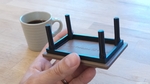  3d-printable coffee table (coaster)  3d model for 3d printers