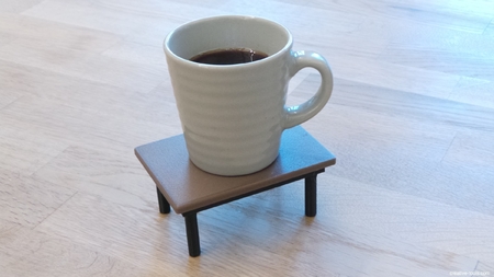  3d-printable coffee table (coaster)  3d model for 3d printers