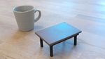  3d-printable coffee table (coaster)  3d model for 3d printers